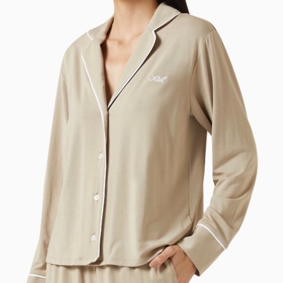 Kith Tops - Kith Taupe Pajama Shirt